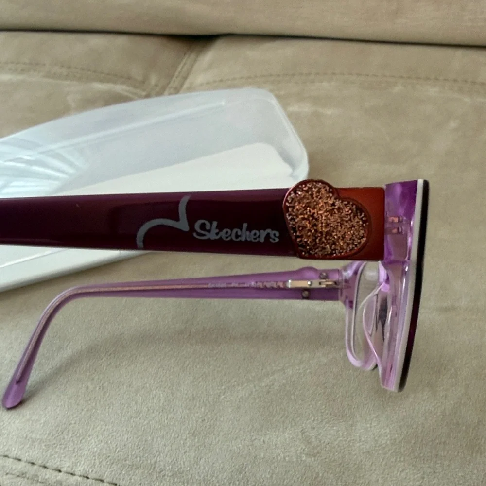 Sketchers Girls Purple Eyeglasses with Case